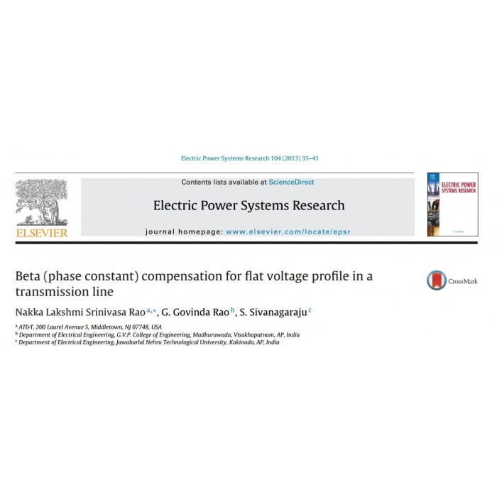 Beta(Phase constant) compensation foe the voltage profile in a transmission line Beta(Phase constant) compensation foe the voltage profile in a transmission line