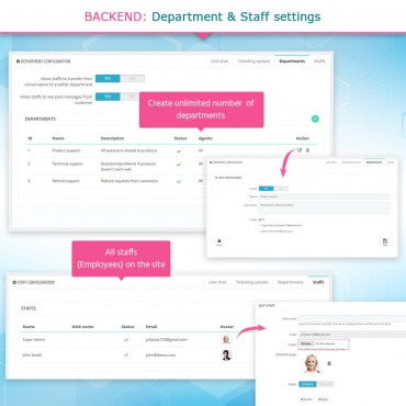 چت و گفتگوی آنلاین + ثبت تیکت پرستاشاپ
