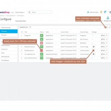 ماژول گردونه و اسلایدر ویژه محصولات 16 در 1 پرستاشاپ