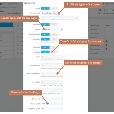 ماژول گردونه و اسلایدر ویژه محصولات 16 در 1 پرستاشاپ