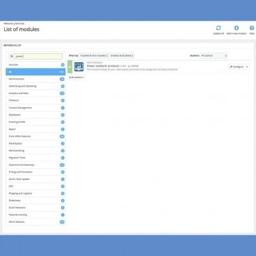 ماژول آمار و ارقام حرفه ای پرستاشاپ