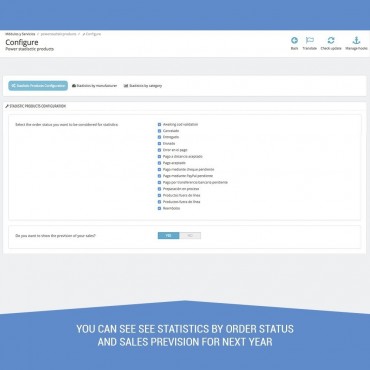 ماژول آمار و ارقام حرفه ای پرستاشاپ