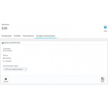 ماژول امنیتی ورود دو مرحله ای به پنل مدیریت پرستاشاپ