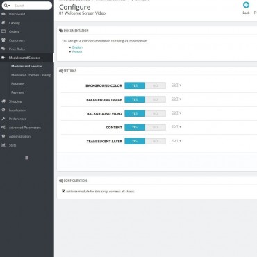 ماژول ویدیوی خوشامدگویی پرستاشاپ