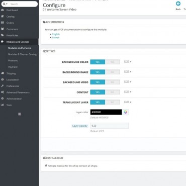 ماژول ویدیوی خوشامدگویی پرستاشاپ