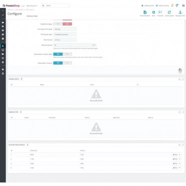 ماژول پرستاشاپی تعیین زمان و روز تحویل سفارش توسط مشتریان