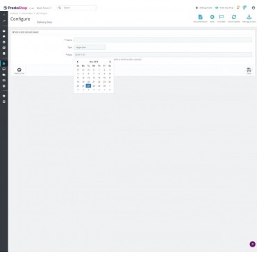 ماژول پرستاشاپی تعیین زمان و روز تحویل سفارش توسط مشتریان