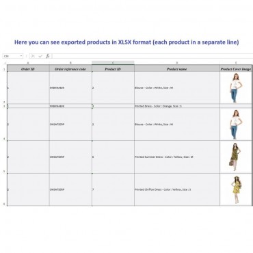 ماژول خروجی گیری از سفارشات پرستاشاپی در قالب CSV و EXcel