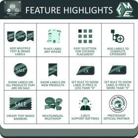 ماژول پرستاشاپی برچسب و لیبل محصولات کاری از شرکت FME