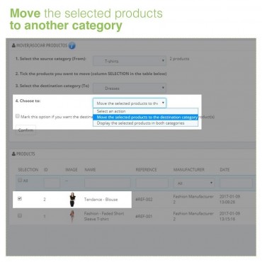 ماژول ویرایش دسته بندی و تخصیص محصولات به سایر دسته بندی های موجود در پرستاشاپ