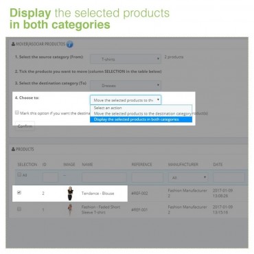 ماژول ویرایش دسته بندی و تخصیص محصولات به سایر دسته بندی های موجود در پرستاشاپ