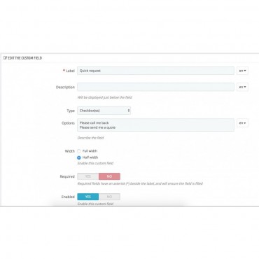 ماژول افزودن باکس تماس با ما در صفحه محصولات پرستاشاپ