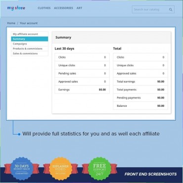 ماژول همکاری در فروش و بازاریابی پرستاشاپ