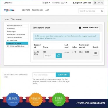 ماژول همکاری در فروش و بازاریابی پرستاشاپ