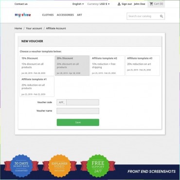 ماژول همکاری در فروش و بازاریابی پرستاشاپ