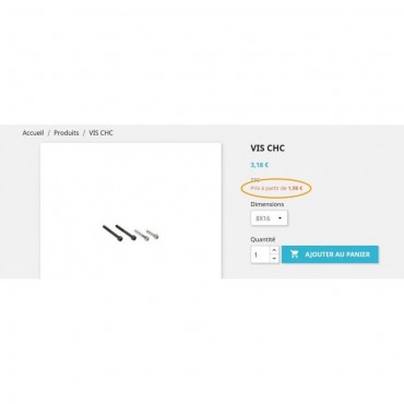 ماژول شروع قیمت پایه محصولات پرستاشاپ
