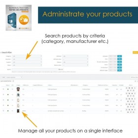 ماژول مدیریت سریع دیتابیس محصولات پرستاشاپی
