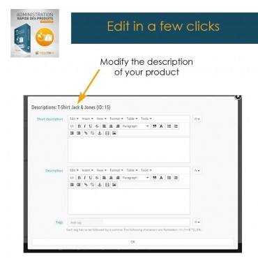 ماژول مدیریت سریع دیتابیس محصولات پرستاشاپی