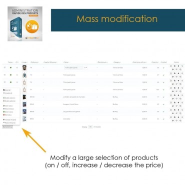 ماژول مدیریت سریع دیتابیس محصولات پرستاشاپی