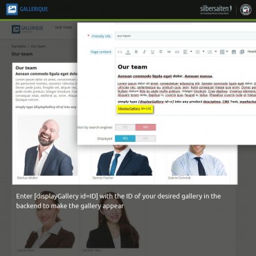 ماژول ایجاد گالری تصاویر در فروشگاه پرستاشاپی