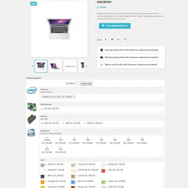 ماژول تولید کننده ترکیبی ویژگی های نامحدود در پرستاشاپ