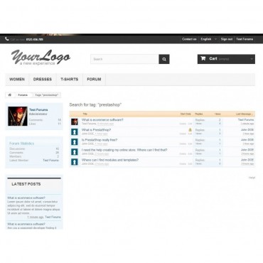 ماژول انجمن ساز و فروم ساز پرستاشاپ