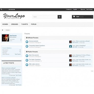 ماژول انجمن ساز و فروم ساز پرستاشاپ