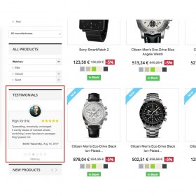 ماژول نمایش رضایت و تاییدیه مشتریان پرستاشاپ