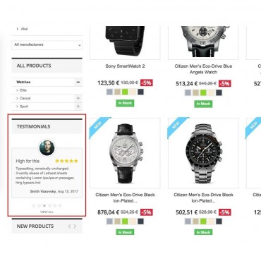 ماژول نمایش رضایت و تاییدیه مشتریان پرستاشاپ