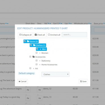 ماژول ویرایش سریع محصولات و آیتم ها در پرستاشاپ