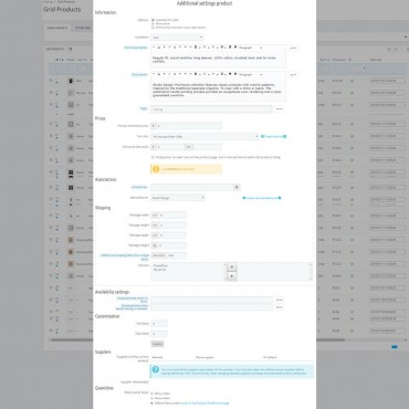 ماژول ویرایش سریع محصولات و آیتم ها در پرستاشاپ