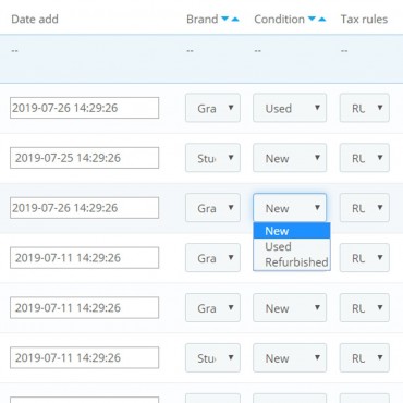 ماژول ویرایش سریع محصولات و آیتم ها در پرستاشاپ