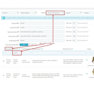 ماژول مدیریت متاتگ های پرستاشاپ