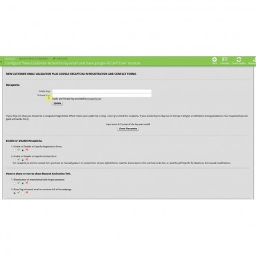 ماژول تایید ایمیل ثبت نامی مشتریان و ریکپچای ضد اسپم گوگل پرستاشاپ