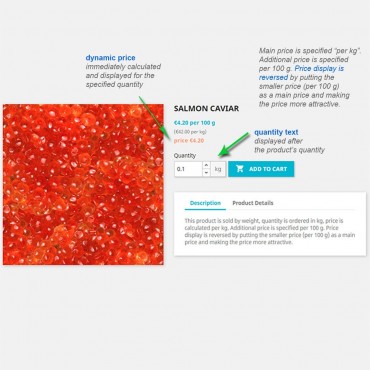 ماژول فروش محصولات بر اساس وزن و طول پرستاشاپ