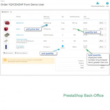 ماژول فروش محصولات بر اساس وزن و طول پرستاشاپ