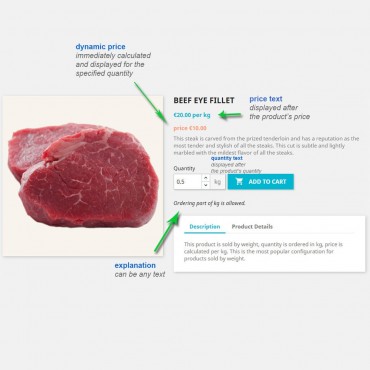 ماژول فروش محصولات بر اساس وزن و طول پرستاشاپ