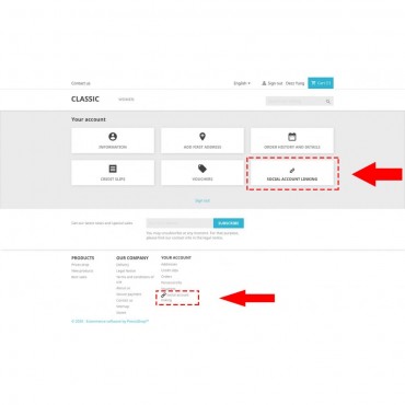 ماژول ورود و ثبت نام از طریق شبکه های اجتماعی + کد تخفیف پرستاشاپ