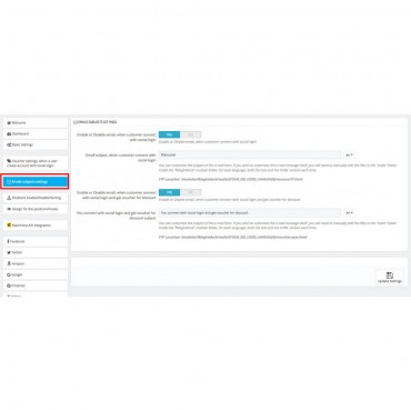 ماژول ورود و ثبت نام از طریق شبکه های اجتماعی + کد تخفیف پرستاشاپ