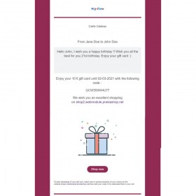 ماژول ایجاد گیفت کارت و کارت هدیه پرستاشاپ