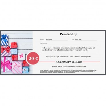 ماژول ایجاد گیفت کارت و کارت هدیه پرستاشاپ