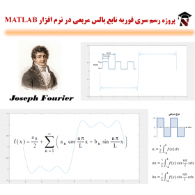 پروژه رسم سری فوریه تابع پالس مربعی در MATLAB