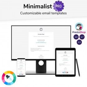 قالب ایمیل پرستاشاپ - Minimalist Pro