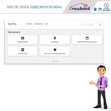 ماژول اطلاع رسانی شارژ مجدد موجودی انبار به مشتریان