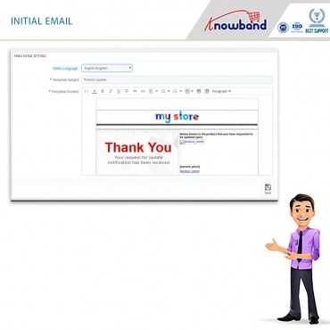 ماژول اطلاع رسانی شارژ مجدد موجودی انبار به مشتریان