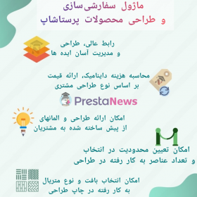 ماژول سفارشی سازی و طراحی محصولات پرستاشاپ