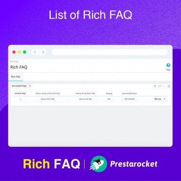 ماژول faq پرستاشاپ - ماژول سوالات متداول ساختاریافته
