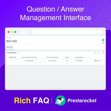 ماژول faq پرستاشاپ - ماژول سوالات متداول ساختاریافته