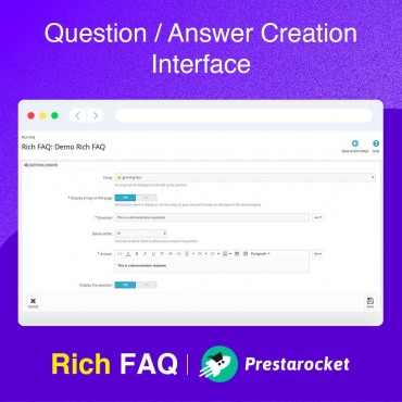 ماژول faq پرستاشاپ - ماژول سوالات متداول ساختاریافته