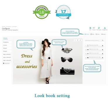 ماژول لوک بوک پرستاشاپ ساخت گالری تصاویر مجموعه محصول